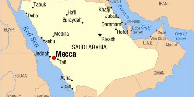 Bản đồ của hijra đường Mecca