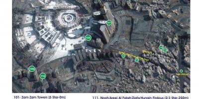 Bản đồ của kubri Mecca