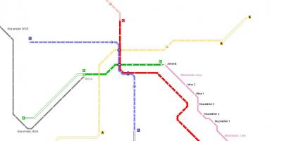 Bản đồ của Mecca metro 