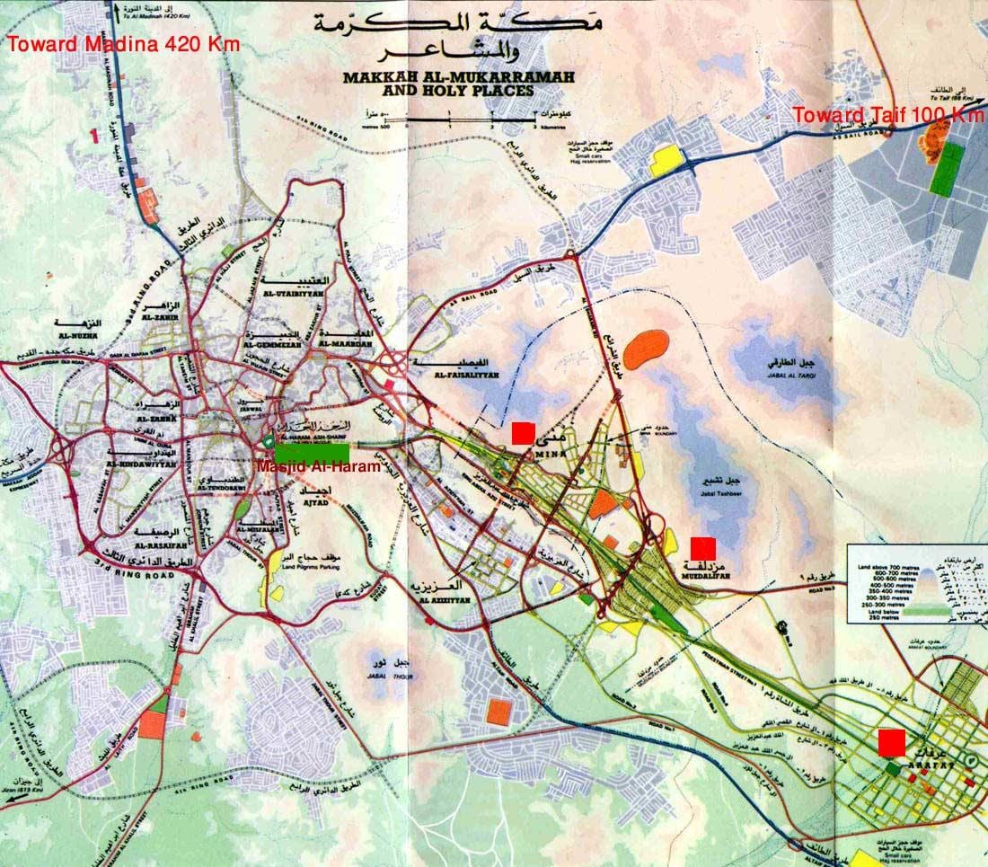 Mecca kỵ sharif bản đồ